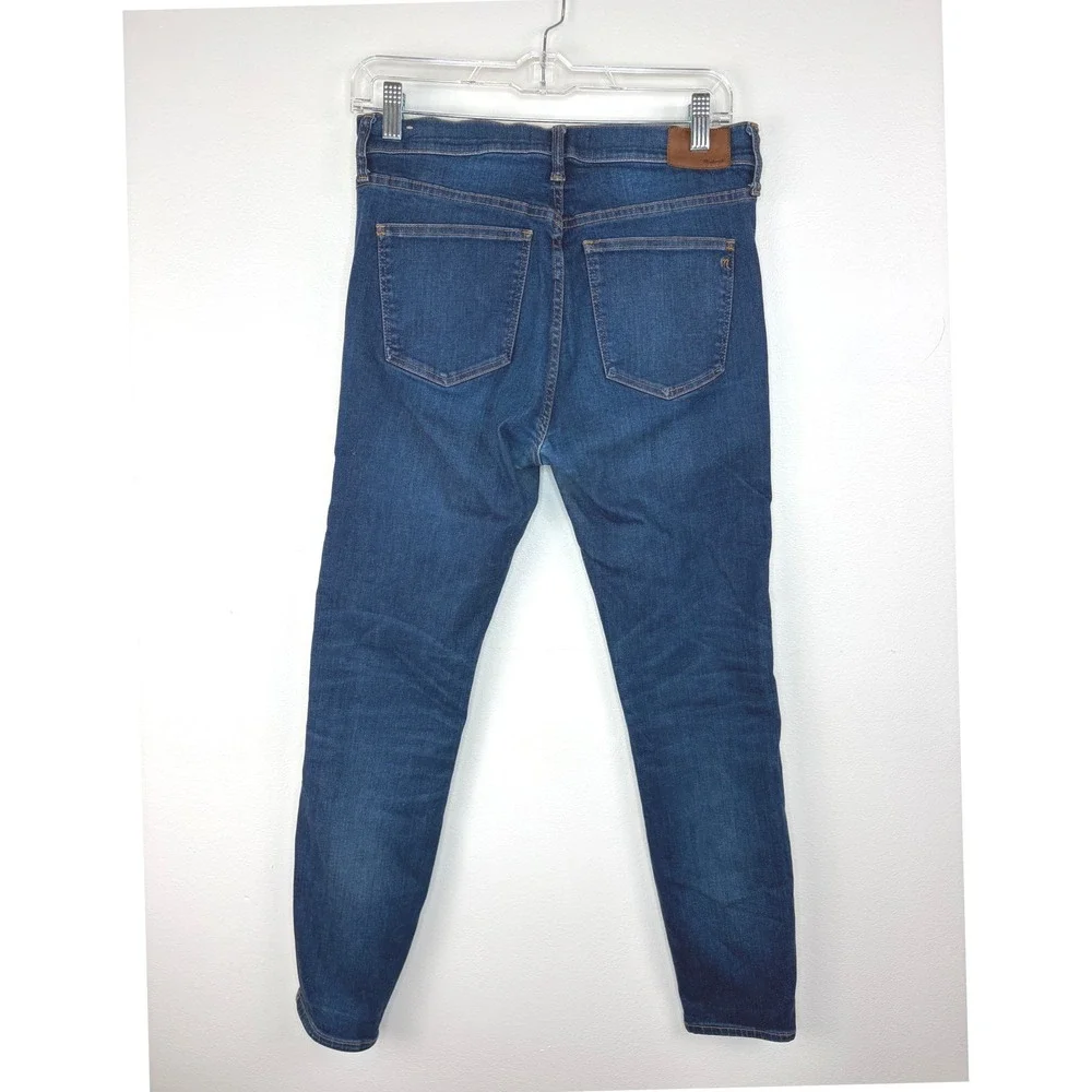 Madewell High Riser Skinny Jeans 29 Blue Medium Wash Stretch Denim 10